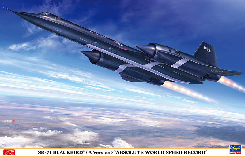 Hasegawa Models 2425 SR-71 Blackbird (Type A) “World Absolute Speed Recorder” 1:72 SCALE MODEL KIT