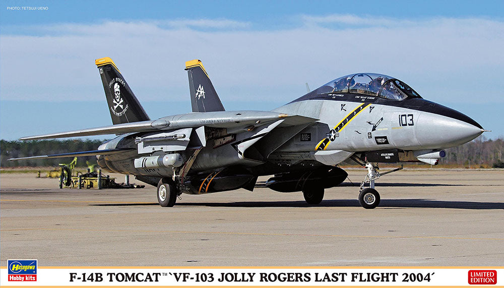 Hasegawa Models 2434 F-14B Tomcat “VF-103 Jolly Rogers Last Flight 2004”  1:72 SCALE MODEL KIT