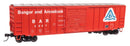 WalthersMainline 910-1877 50' ACF Exterior Post Boxcar - Ready to Run -- Bangor & Aroostook BAR