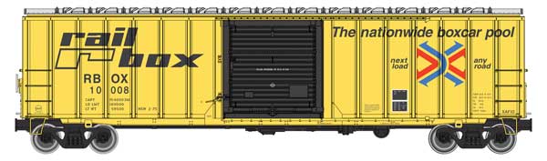 WalthersMainline 910-1893 50' ACF Exterior Post Boxcar - Ready to Run -- Railbox RBOX