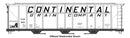 WalthersMainline 910-49426 HO 50' Pullman-Standard PS2-CD 4427 3-Bay Covered Hopper - Ready to Run -- Continental Grain Co TLDX