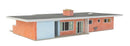 Walthers Cornerstone 933-4156 Mid-Century Modern Home -- Kit - 9-7/16 x 5-5/32 x 1-15/16" 23.9 x 13 x 4.9cm, HO