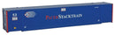 Walthers Scenemaster 949-8507 HO 53' Singamas Corrugated Side Container - Ready to Run -- Pacer Stacktrain (blue, white, red)