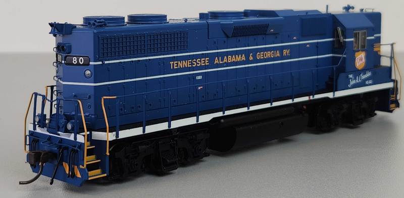 Atlas 10004076 HO GP38 SILVER CENTRAL TENNESSEE ALABAMA & GEORGIA [TENNESSEE VALLEY RAILROAD MUSEUM]