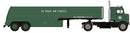 Brekina HO 85957 1950 Kenworth Bullnose Semi Tractor with Tank Trailer, Assembled, US Army Air Force