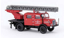 PREORDER Brekina HO 71772 1960s IFA S 4000-1 DL25 Crew Cab Service Truck with Ladder, Werkfeuerwehr Buna | 40.49