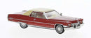 Brekina HO 18125 1972 Cadillac Coupe de Ville, Assembled, Red, Ivory