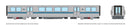 PREORDER Rapido HO 204011 BART B Intermediate Transit Car, Bay Area Rapid Transit