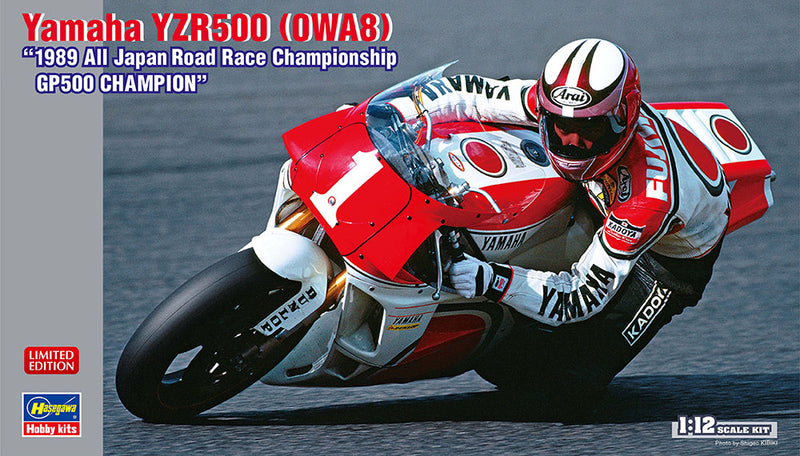 Hasegawa Models 21738  Yamaha YZR500 (0WA8) “1989 All Japan Road Race Championship GP500 Champion” 1:12 SCALE MODEL KIT