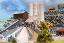 PREORDER Faller N 222228 Concrete Mixing Plant with Gravel Loading Silo Kit, Multiple Structures | 74.99
