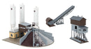 PREORDER Faller N 222228 Concrete Mixing Plant with Gravel Loading Silo Kit, Multiple Structures | 74.99