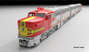 Rapido 023546 HO PA-1 + PB-1 (DC/DCC/Sound): AT&SF (Repowered):
