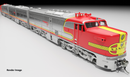 Rapido 023545 HO PA-1 (DC/DCC/Sound): AT&SF (Repowered):