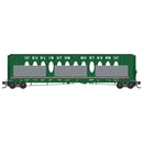 Micro-Trains N 983 02 261 60' Centerbeam & 2 61'8" Bulkhead Flatcars with Ingot Load, Burlington Northern