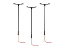 PREORDER Lionel 2456143 HO Double-Arm Cobra-Head Highway Warm White LED Street Light/Lamp 3-Pack - Gray Mast 4" 10.2cm Tall