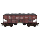 Micro-Trains HO 2500004 2-Bay Open Hopper, Chicago Burlington & Quincy