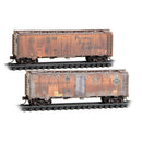 Micro-Trains N 98305098 Weathered 40' Steel Ice Reefer Set, Pacific Fruit Express