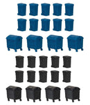 Faller N 272919 Garbage Dumpster Set Kit, 8 Dumpsters on Wheels, 20 Wheeled Garbage Bins