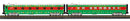 PREORDER MTH 30-68287 O Christmas 2-Car 60Â’ Streamlined Sleeper/Diner Passenger Set w/LED Lights