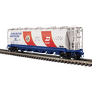 PREORDER Atlas 3001446 6-Bay Cylindrical Hopper - 3-Rail - Ready to Run - Master -- Burlington Northern