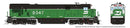 PREORDER Rapido 42101 HO GE C36-7 - Standard DC -- Burlington Northern