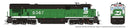 PREORDER Rapido 42104 HO GE C36-7 - Standard DC -- Burlington Northern