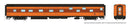 PREORDER Rapido 101167 HO Duplex Sleeper - Ready to Run - Super Continental Line(TM) -- Milwaukee Road "Zumbro River" (orange, maroon)