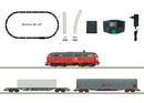 PREORDER Minitrix N 11161 Freight Train Digital Starter Set Railsystems RP Class 218 Diesel, 2 Cars, Track Oval, Command Station (DCC and Sound)