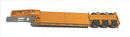 GHQ 62001 Trailer (Unpainted Metal Kit) -- 50-Ton 3-Axle Low Boy, HO