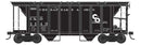PREORDER Bowser N 38271 70-Ton 2-Bay Covered Hopper with Closed Sides, Chesapeake & Ohio