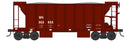 PREORDER Bowser N 38306 70-Ton 2-Bay Ballast Hopper with Closed Sides, Burlington Northern