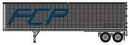 Trainworx N 4027802 40' Corrugated Van Trailer, Assembled, Ferrocarril del Pacifico