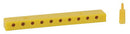 Faller 180802 Low-Voltage Distribution Terminal (Plate), 10 Sockets and Plugs (yellow)