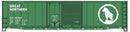 PREORDER Accurail HO 81812 Limited Run 50' Combination Door Steel Boxcar, Great Northern