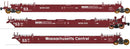 PREORDER Intermountain HO 47357-06 Maxi IV Well Car Set, Mass Central