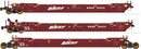 PREORDER Intermountain HO 47366-10 Maxi IV Well Car Set, Burlington Northern Santa Fe