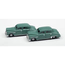 CLASSIC METAL WORKS 50447 1950 DODGE CORONET 2-PACK (GYPSY GREEN METALLIC) 1:160 N SCALE