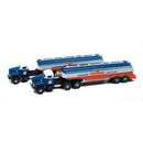 CLASSIC METAL WORKS 51206 1954 IH R-190 TRACTOR W/TANKER TRAILER 2-PACK (CHEVRON) 1:160 N SCALE