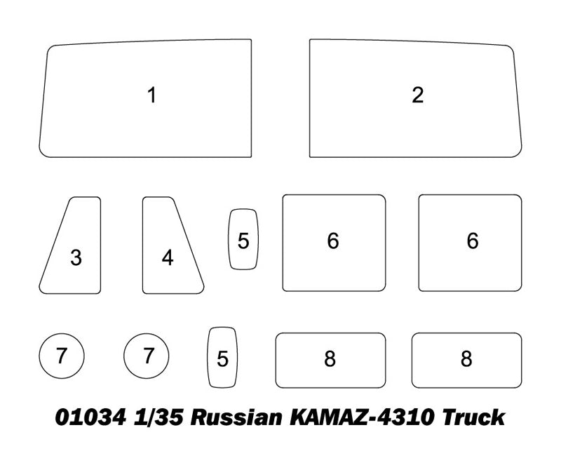 Trumpeter Russian KAMAZ-4310 Truck 01034 1:35