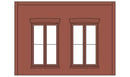 Woodland Scenics 90106 O DPM Double Rectagular Window Wall