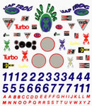 PineCar 306 Dry Transfer - Sponsers & Numbers
