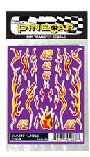 PineCar 4008 Dry Transfer - Blazin'Flames