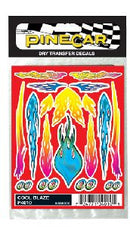 PineCar 4010 Dry Transfer - Cool Blaze