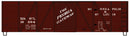 PREORDER Accurail HO 7022 40' Single Sheath 6-Panel Wood Boxcar Kit, Minneapolis & Saint Louis