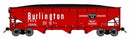 Bluford Shops N 74051 Offset Side 70-Ton 3-Bay Hopper, Burlington