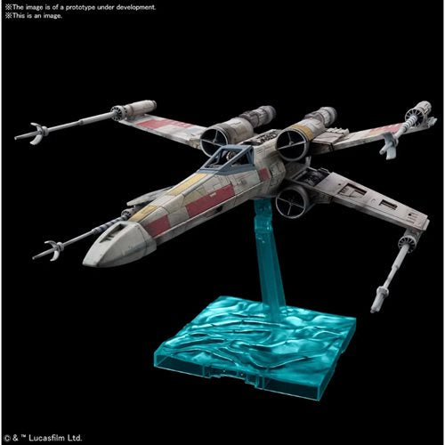 Bandai 2557090 Star Wars: Rise of Skywalker X-Wing Red5 Starfighter 1:72 Scale Model Kit