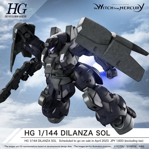 Mobile Suit Gundam: The Witch from Mercury Dilanza Sol High Grade 1:144 Scale Model Kit 2661362