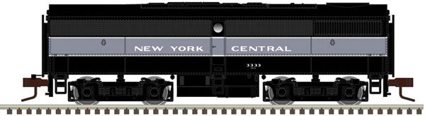 Atlas 40004556 Alco FB1 - Standard DC - Master(TM) Silver -- New York Central 3324 (Lightning Stripe, black, gray), N Scale