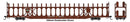 Walthers Mainline HO 8040 89' Flatcar with Bi-Level Open Auto Rack, Illinois Central