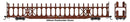 Walthers Mainline HO 8048 89' Flatcar with Bi-Level Open Auto Rack, Western Pacific
